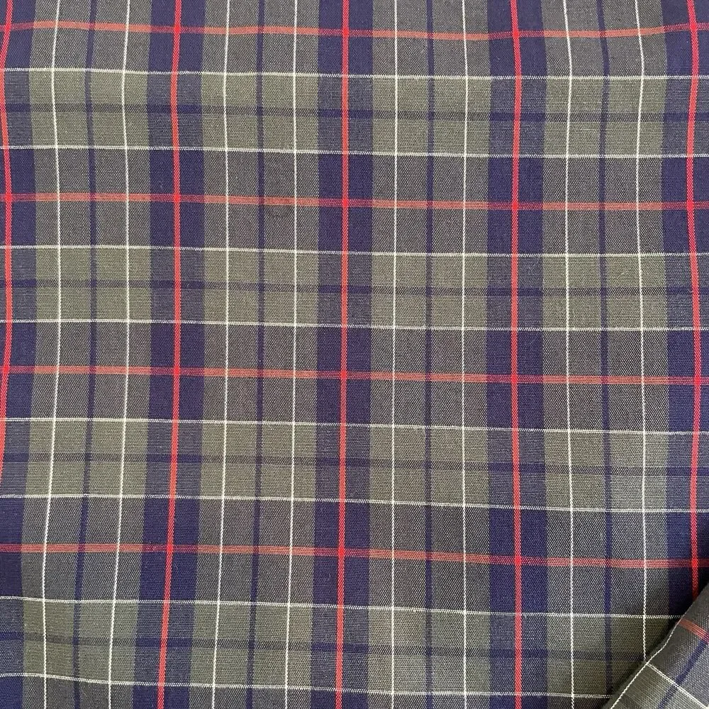 J Crew Men’s Tattersall Slim Flex Wrinkle Free Long Sleeve Button Front Shirt XL